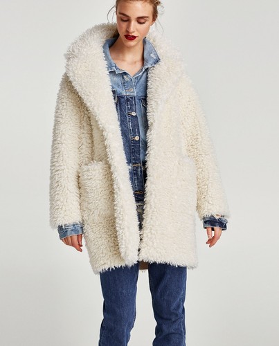 Zara cappotto donna maglia - zara, in