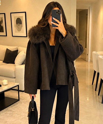 Zara giacca donna marrone - giacca,