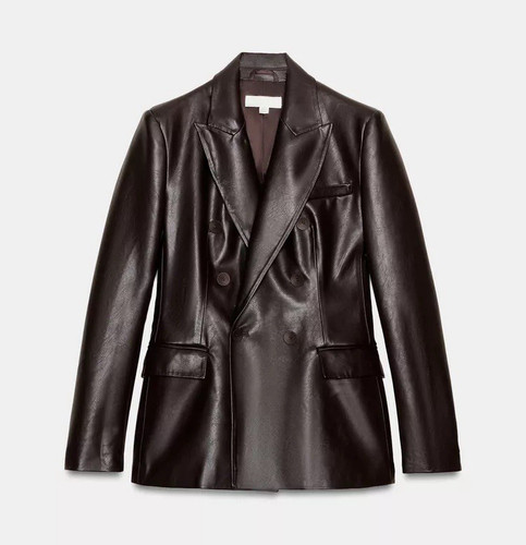 Giacca blazer donna - zara, pelle