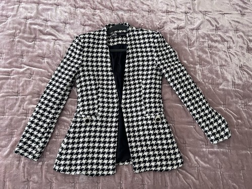 Blazer zara pied poule uk10 - blazer, de
