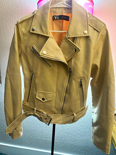 Giacca biker donna zara avorio - biker,